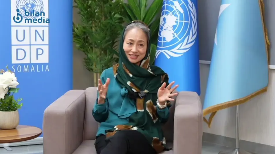 Shoko Noda of UNDP as a guest on the Bilan Media talk show